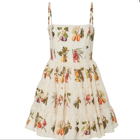 Agua Bendita Dresses & Skirts - NWT Auga Bendita Lima Frutas Linen Mini Dress